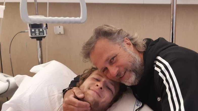 Christian Volpi insieme al padre Roberto