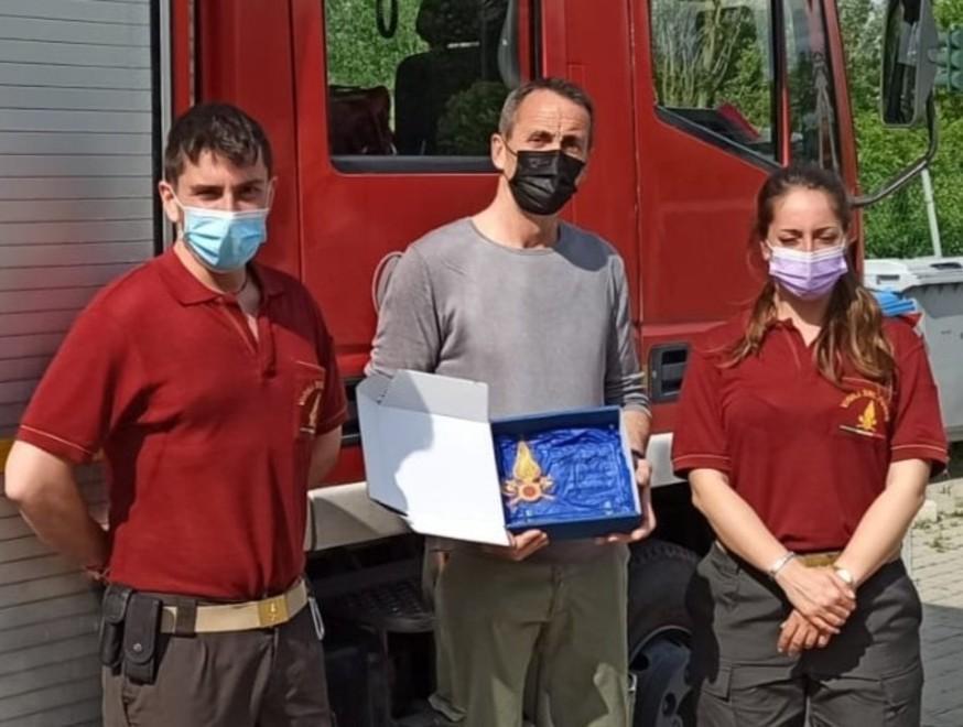 Dai vigili del fuoco volontari grazie all’ex capo distaccamento