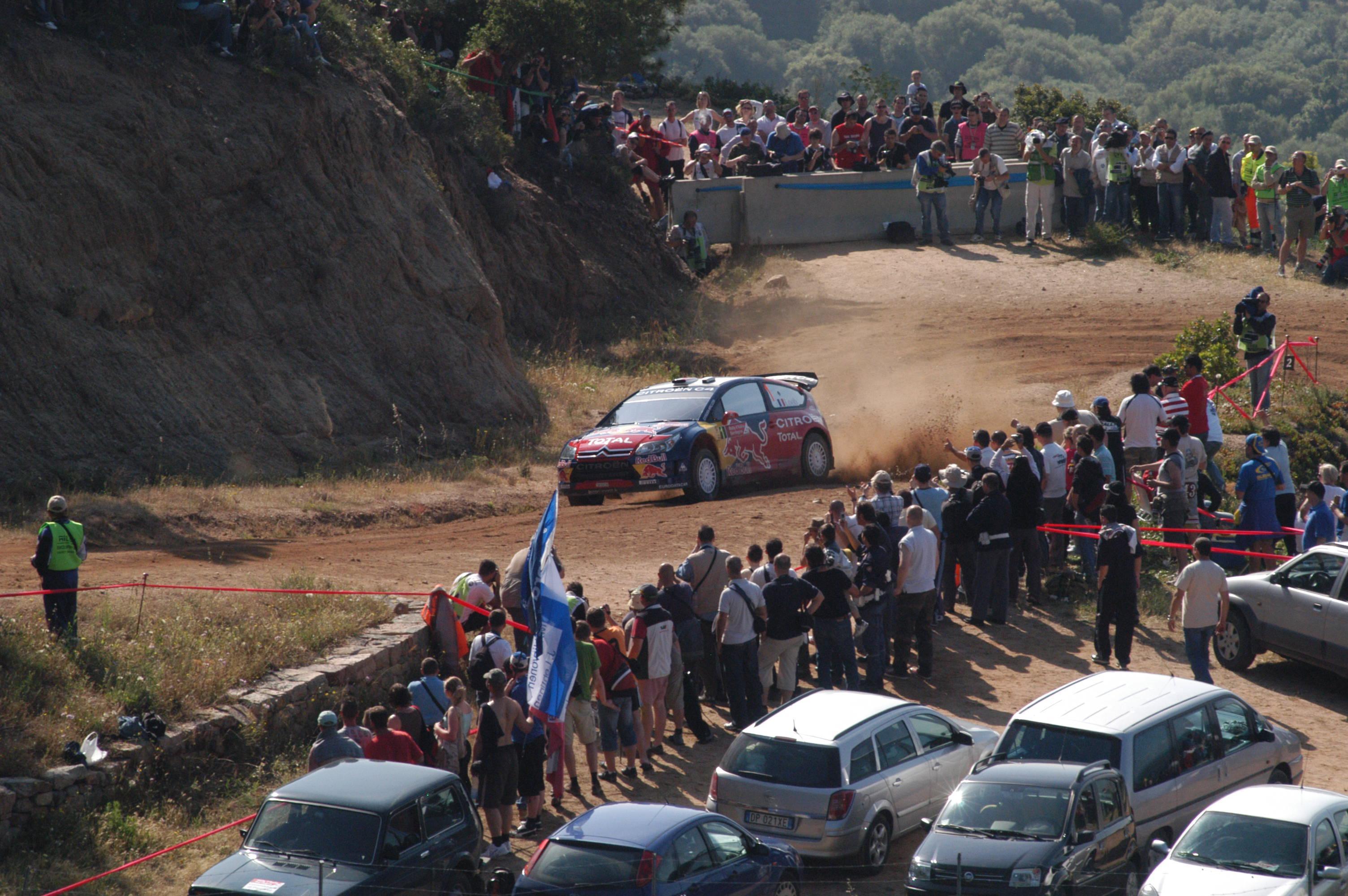 Un'immagine di una vecchia edizione del Rally mondiale
