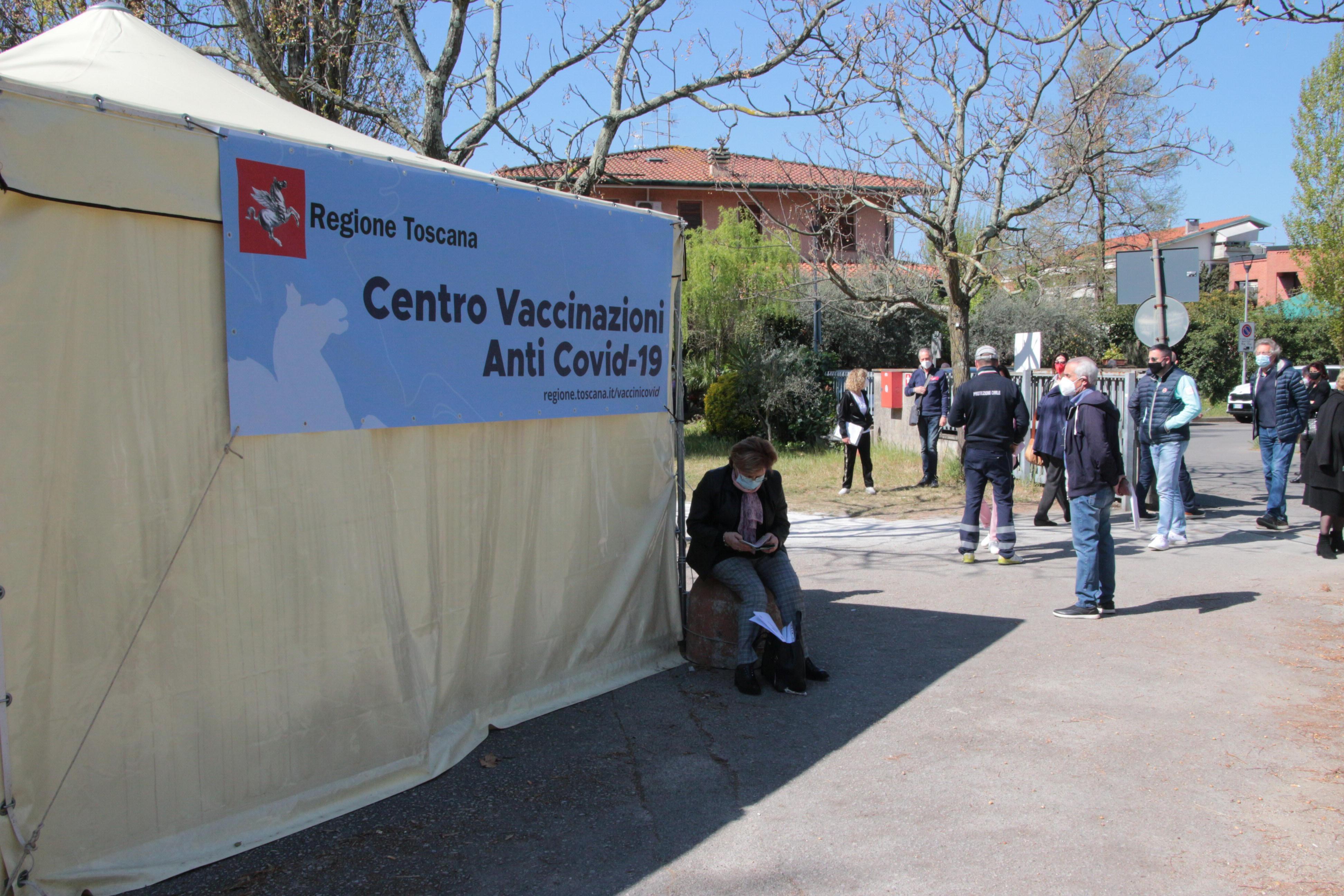 Il centro vaccinale del Terminetto