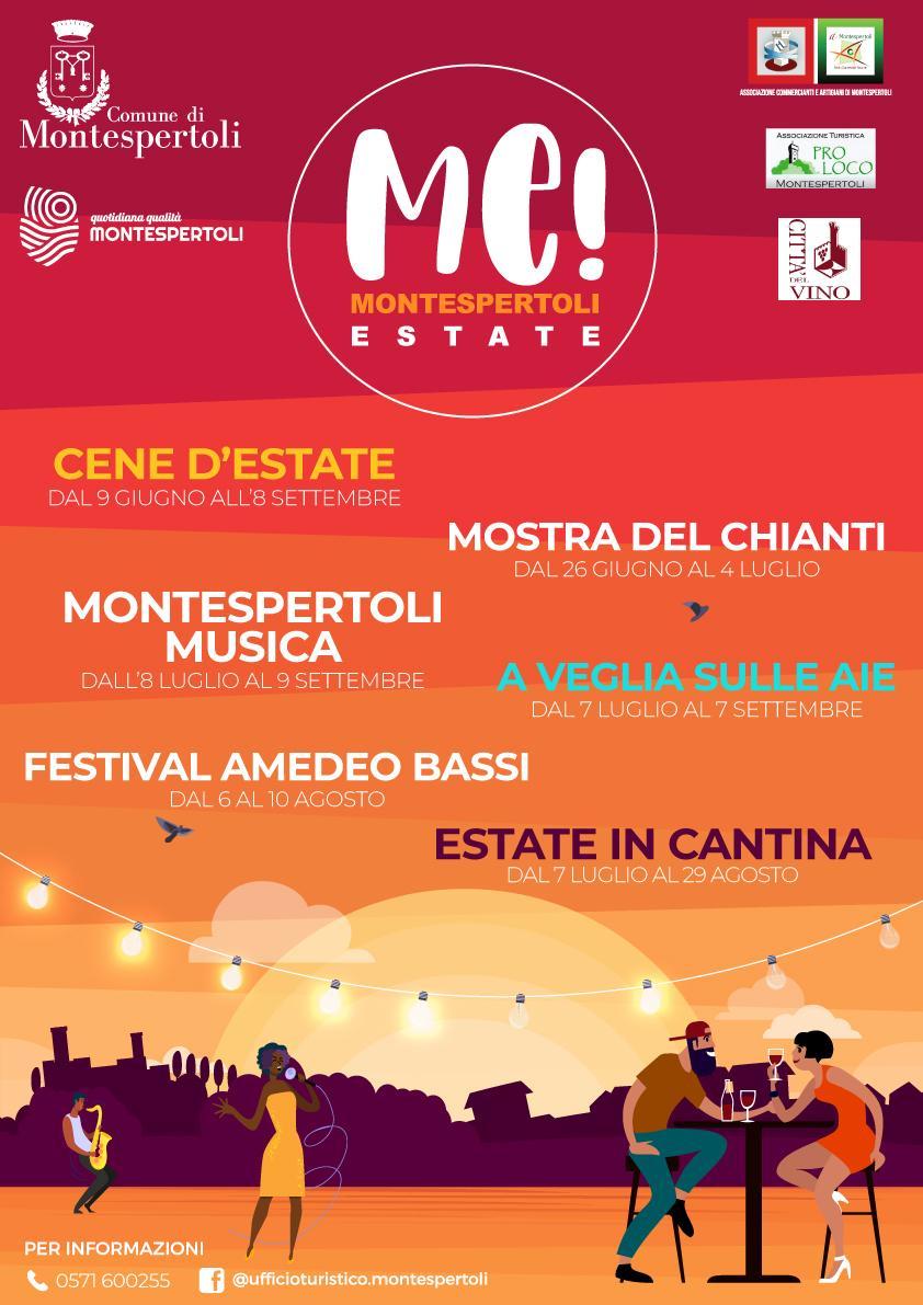 La locandina delle iniziative estive di Montespertoli