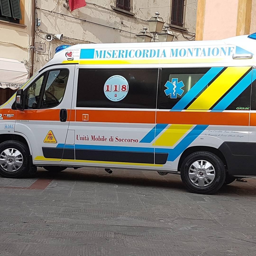 Parto imprevisto lunedì sera a bordo dell’ambulanza della Misericordia di Montaione
