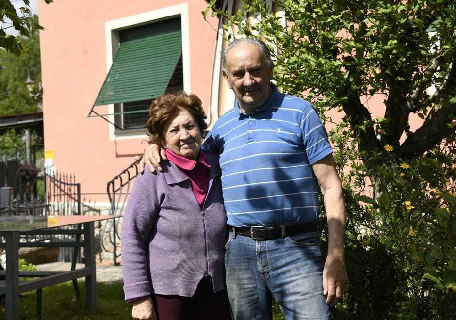 Giancarlo Bandiera con la moglie Giovanna