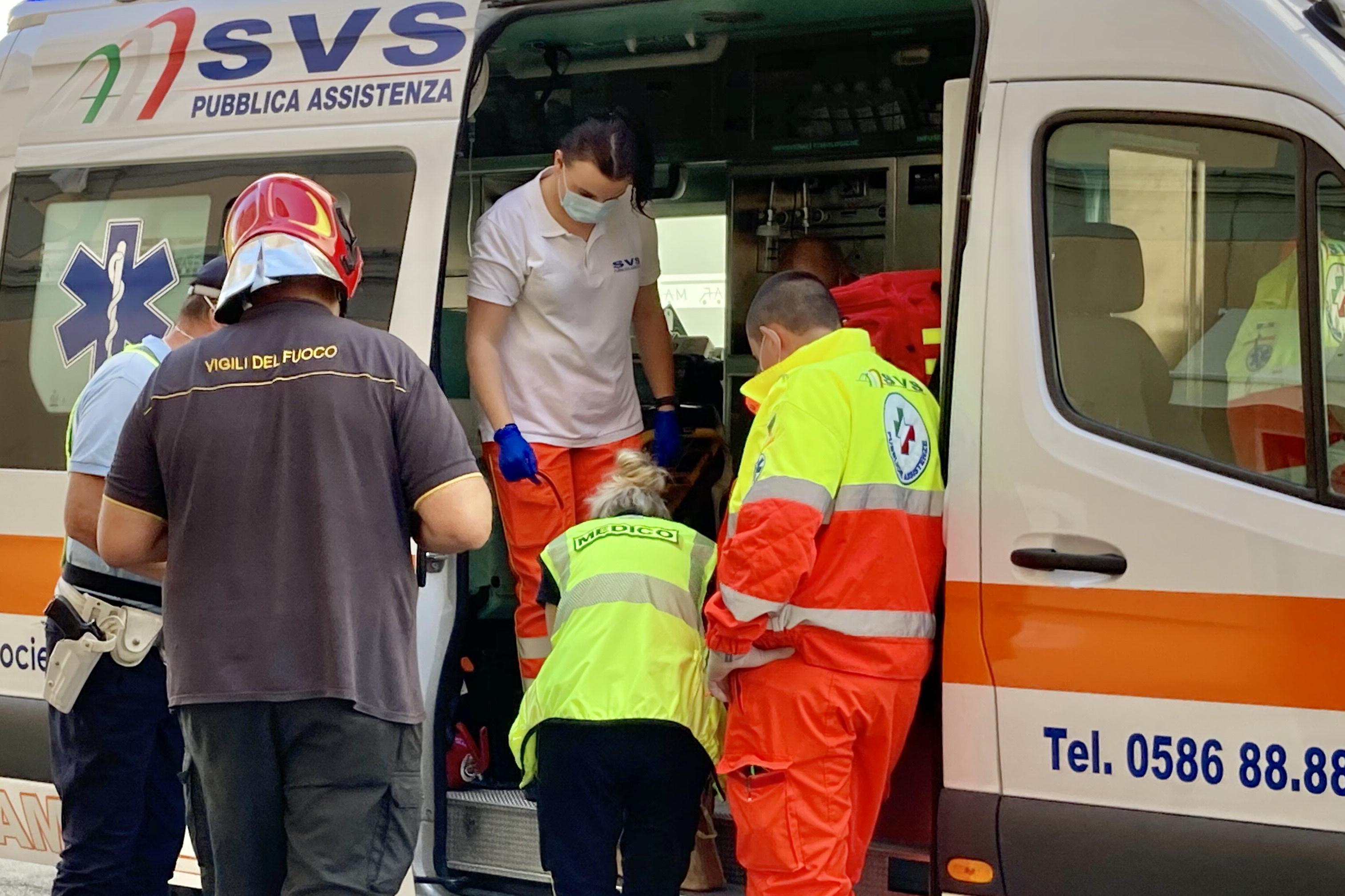 Un'ambulanza della Svs (foto d'archivio)