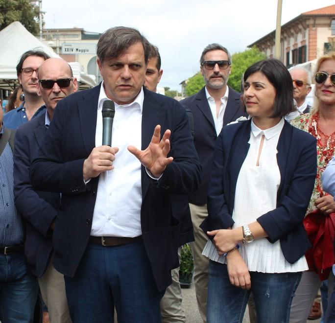 Da sinistra: il sindaco Alberto Giovannetti e l’ormai ex vice Elisa Bartoli
