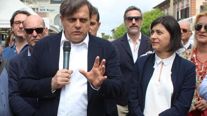 Da sinistra: il sindaco Alberto Giovannetti e l’ormai ex vice Elisa Bartoli