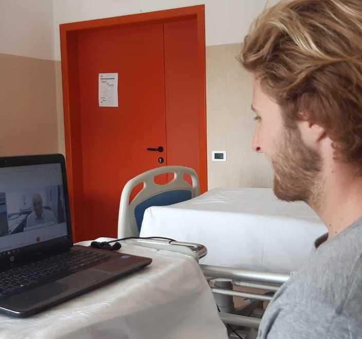 Il saluto via web del sindaco a Christaian: «È forte, parla col sorriso» 