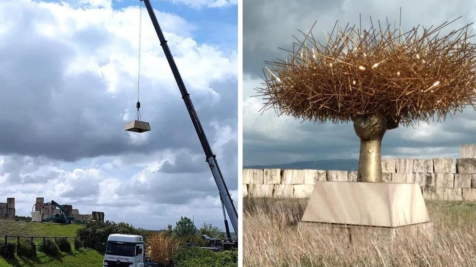 Arriva la scultura monumentale di 10 metri al Teatro del Silenzio