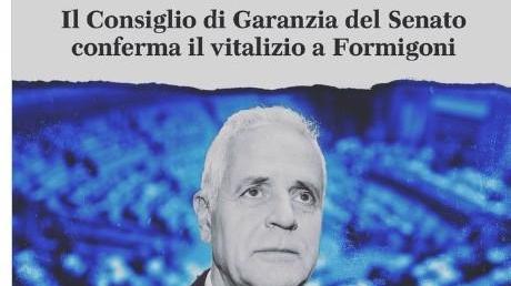 Formigoni riottiene il vitalizio e il M5S ora va alla “guerra”
