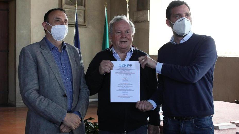 Da sinistra a destra, Paolo Fabrizio Iacuzzi, Giuliano Livi e Alessandro Tomasi