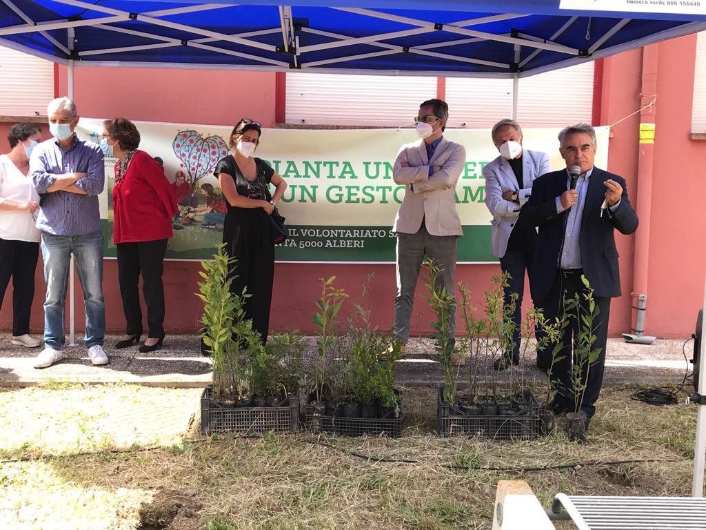 Un momento della cerimonia all'Istituto Pertini di Cagliari