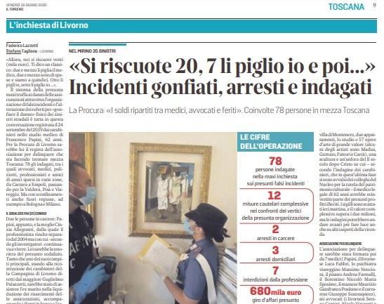 Nel giugno scorso decine di sequestri e due arresti