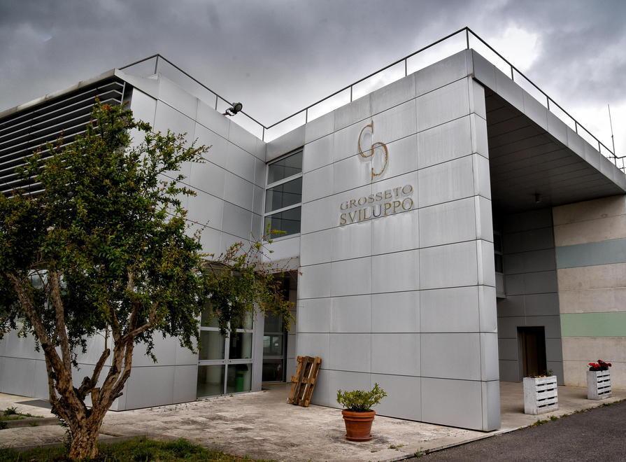 La sede di Grosseto Sviluppo in via Giordania (FOTO AGENZIA BF)