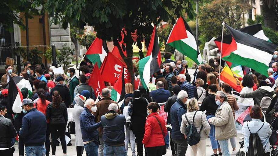 Un sit-in per la Palestina