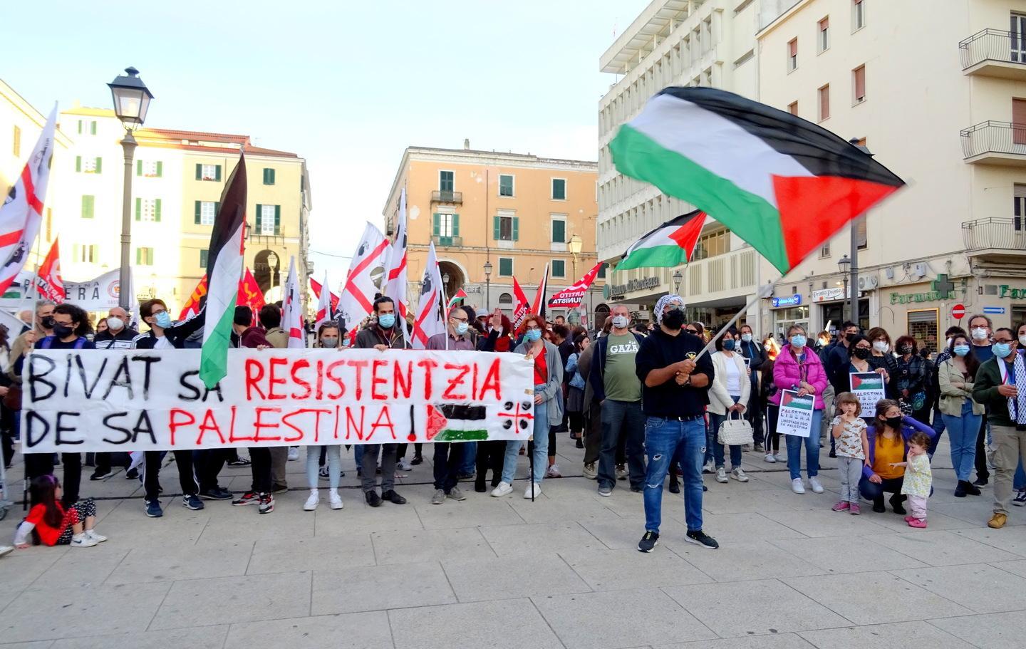 Sassari in piazza per la Palestina 