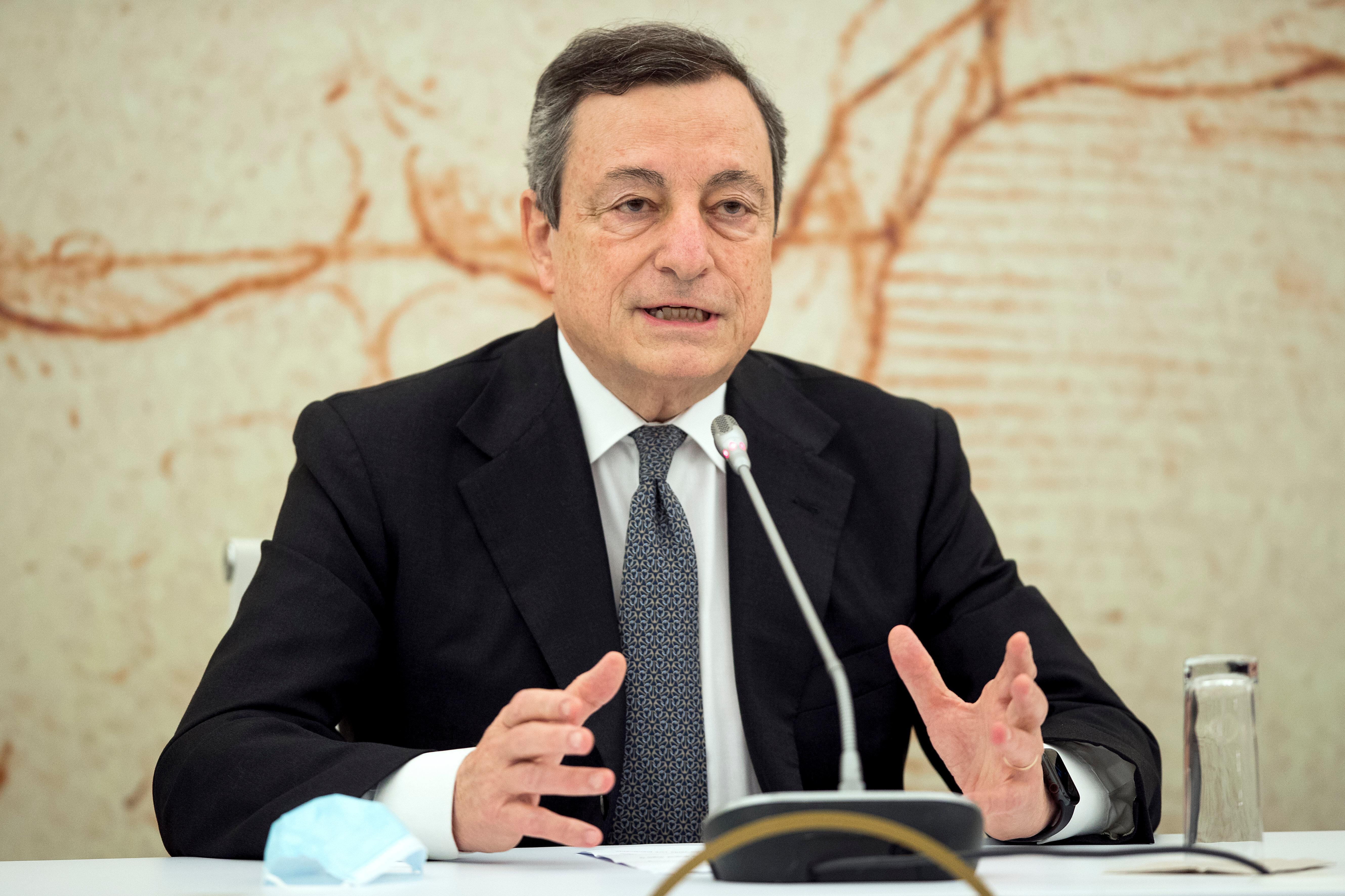 Il presidente Draghi