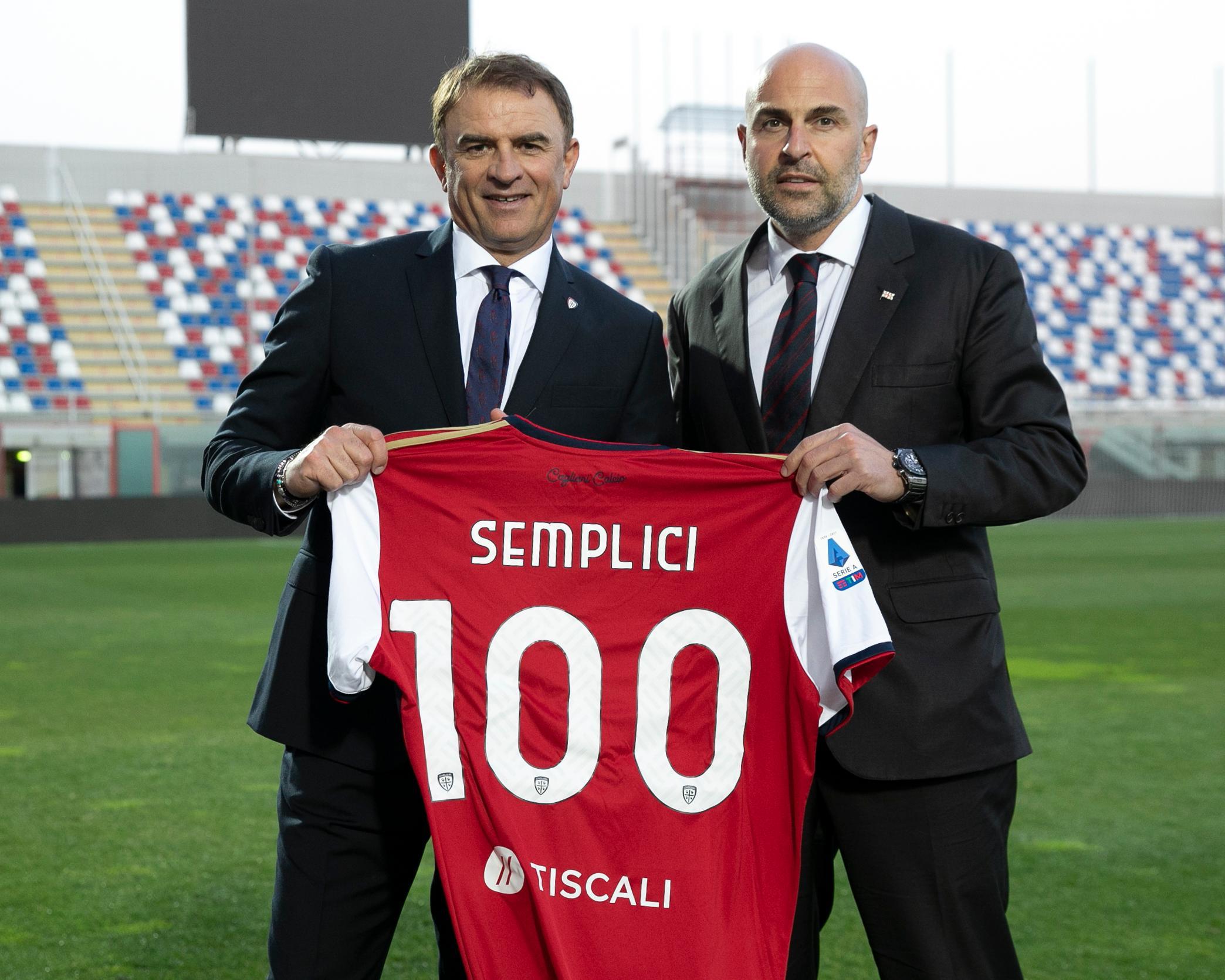 Giulini conferma: "Semplici rimane sulla panchina del Cagliari"