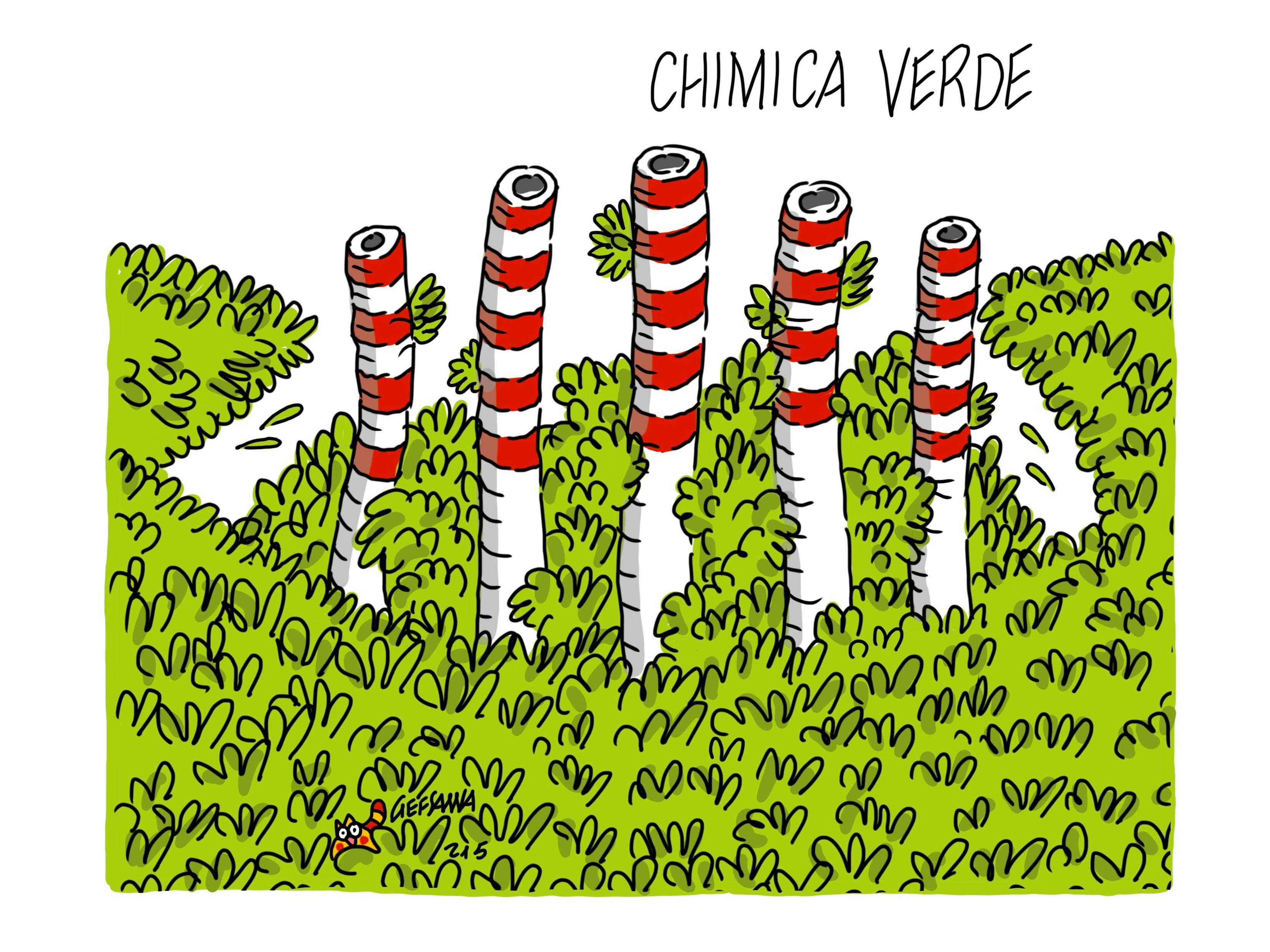 La vignetta di Gef: un tavolo per la chimica verde