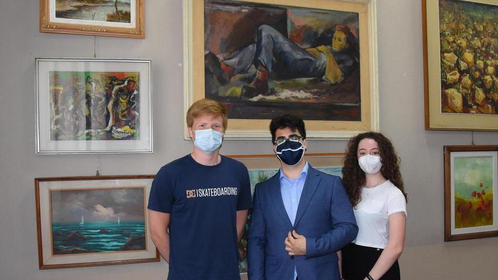 A Palazzo Aldobrandeschi inaugurata la pinacoteca realizzata con gli studenti