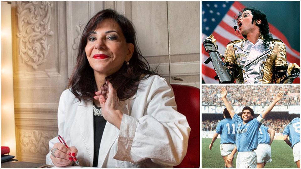 La professoressa Liliana Dell’Osso, Michael Jackson, morto il 25 giugno 2009 e Diego Armando Maradona, morto il 25 novembre 2020