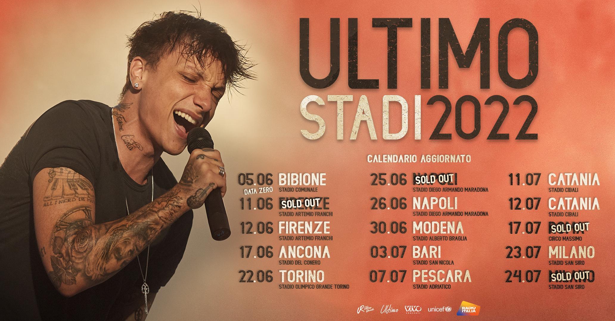 Modena, confermato il concerto di Ultimo al Braglia: 30 giugno 2022