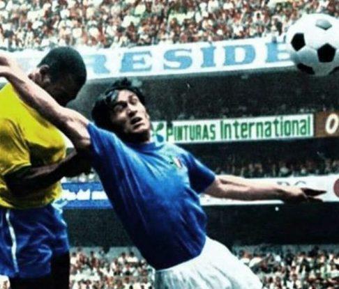 I due scatti della vita di Burgnich Gol subiti, ma combattendo