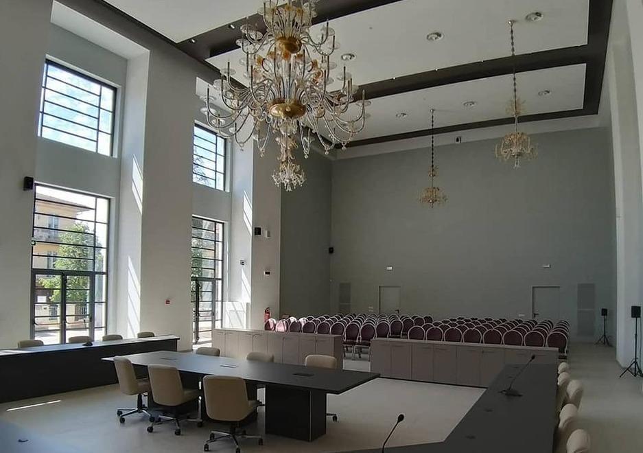 I lampadari in sala consiliare