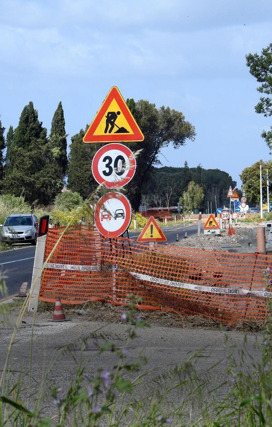 Lavori sulla 292, si va avanti adagio 