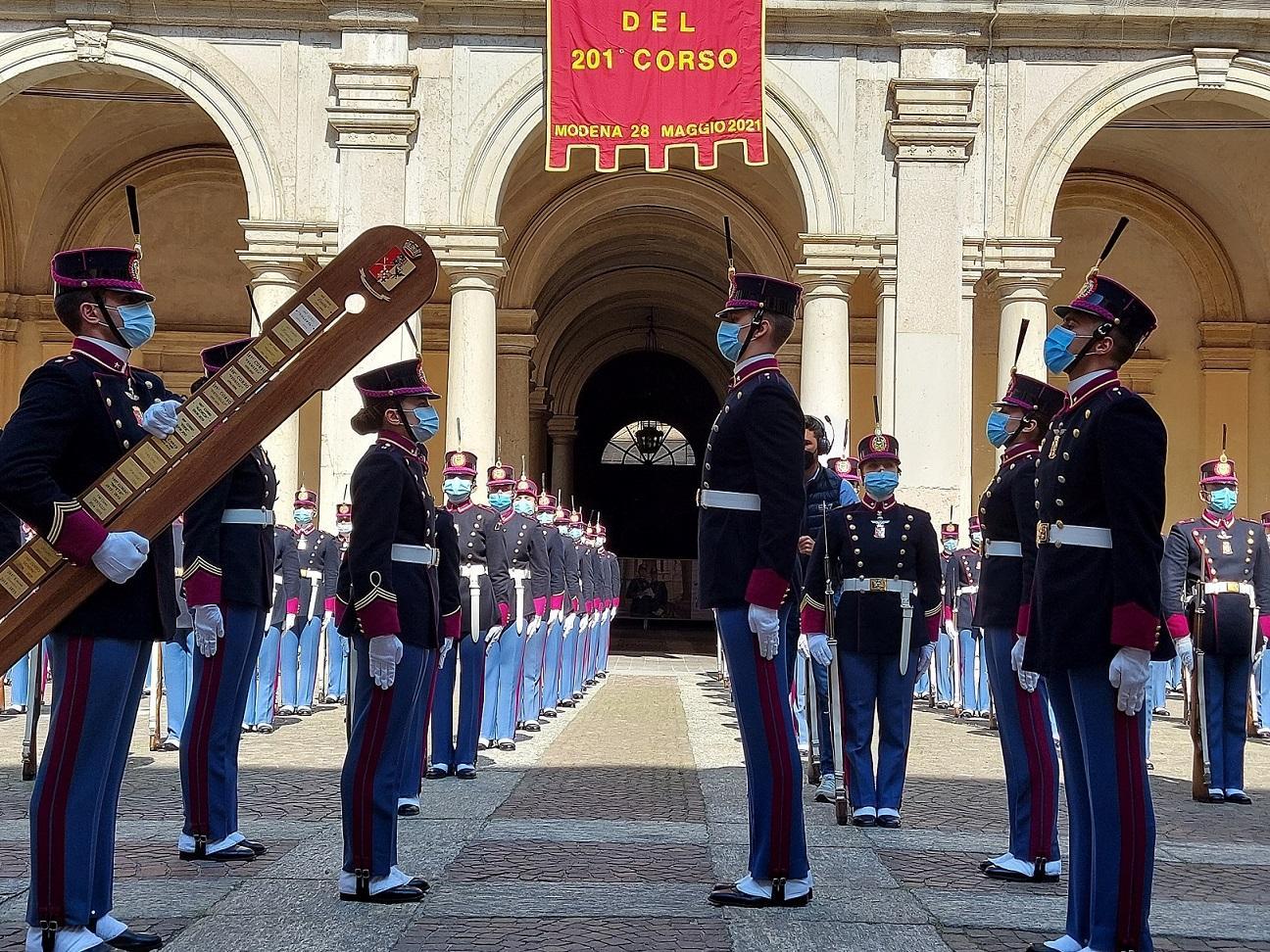 Modena, festa in Accademia per il Mak Pi 100 del 201° corso "Esempio" 