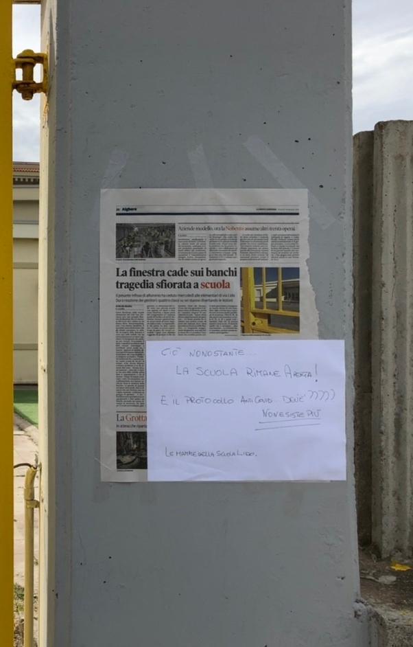 Sopralluogo del Comune nella scuola di via Lido 