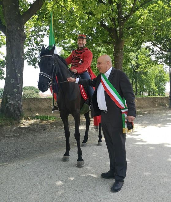 La staffetta garibaldina è arrivata sulle Mura