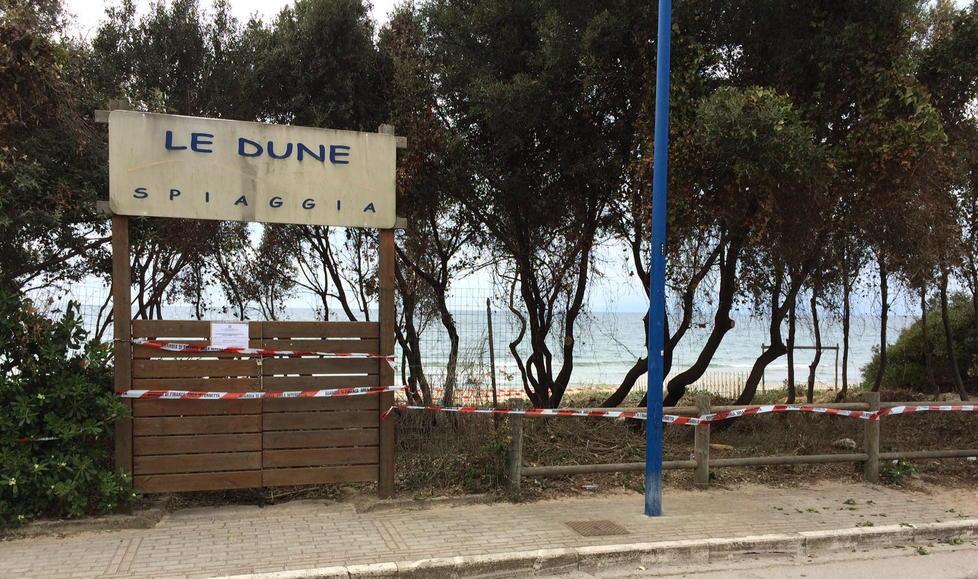 La spiaggia sequestrata nell’ambito dell’inchiesta sulla fattura pagata da Evans Capuano alla Scev