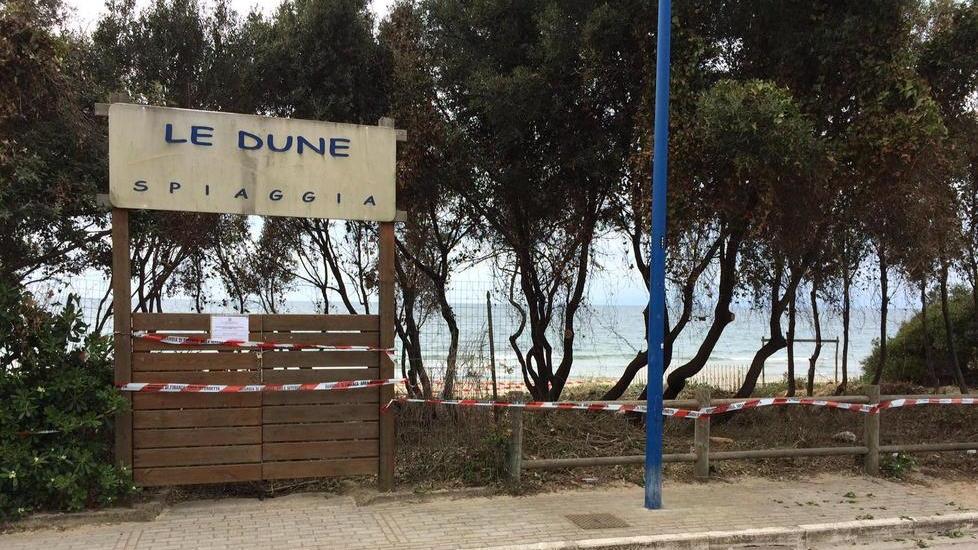 La spiaggia sequestrata nell’ambito dell’inchiesta sulla fattura pagata da Evans Capuano alla Scev