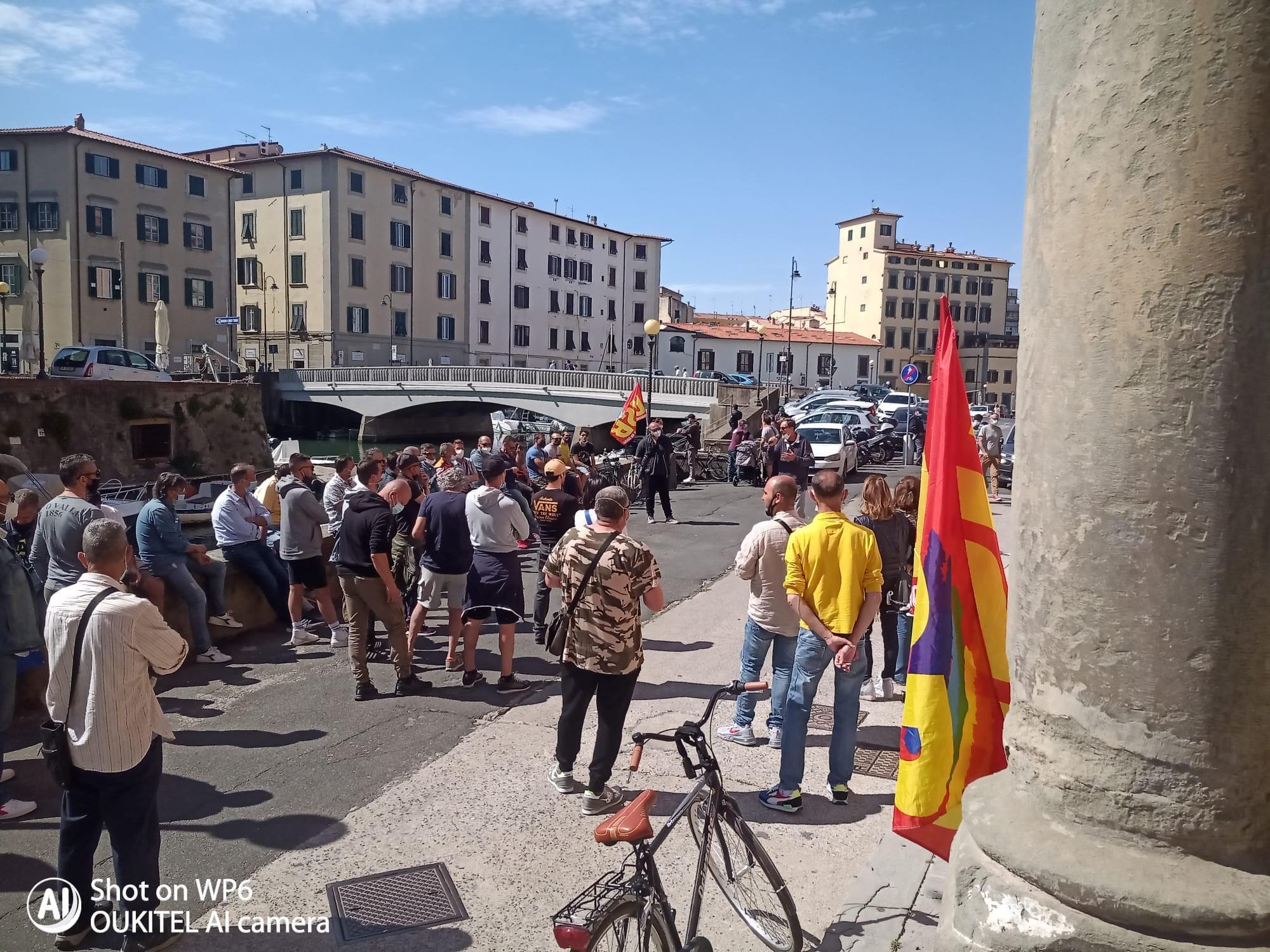 La protesta dei lavoratori