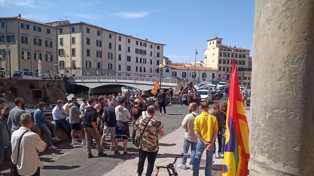 La protesta dei lavoratori