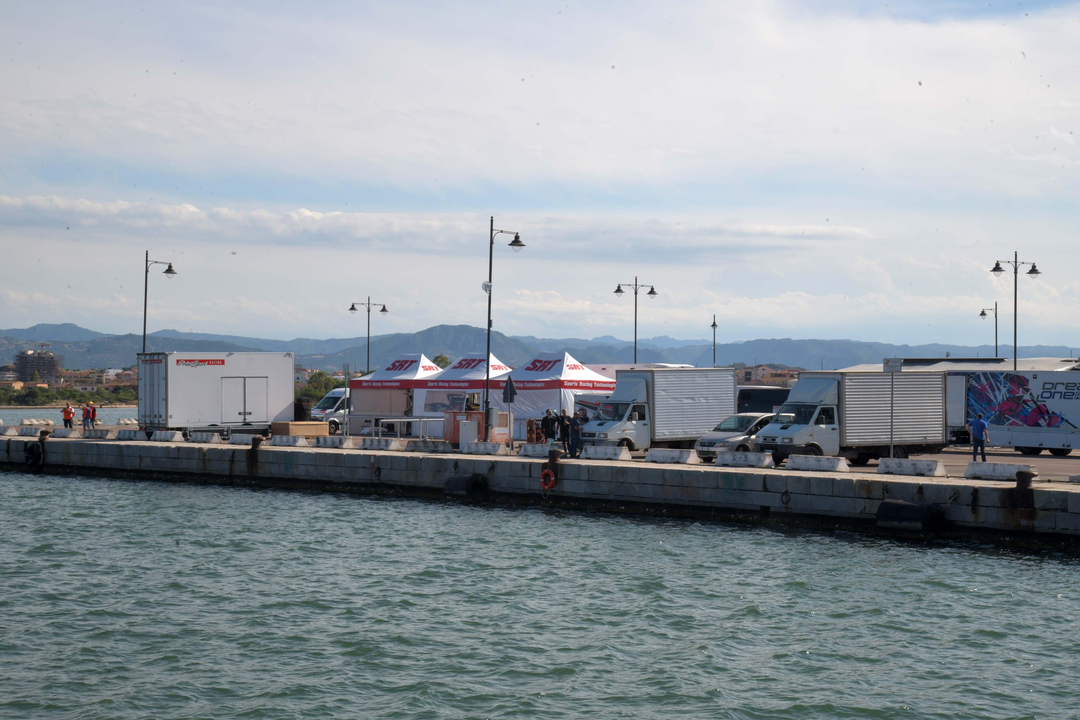 Il quartier generale del rally al molo Brin (foto Giovanna Sanna)