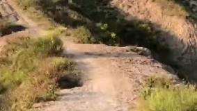La carraia dei calanchi devastata dalle voragini