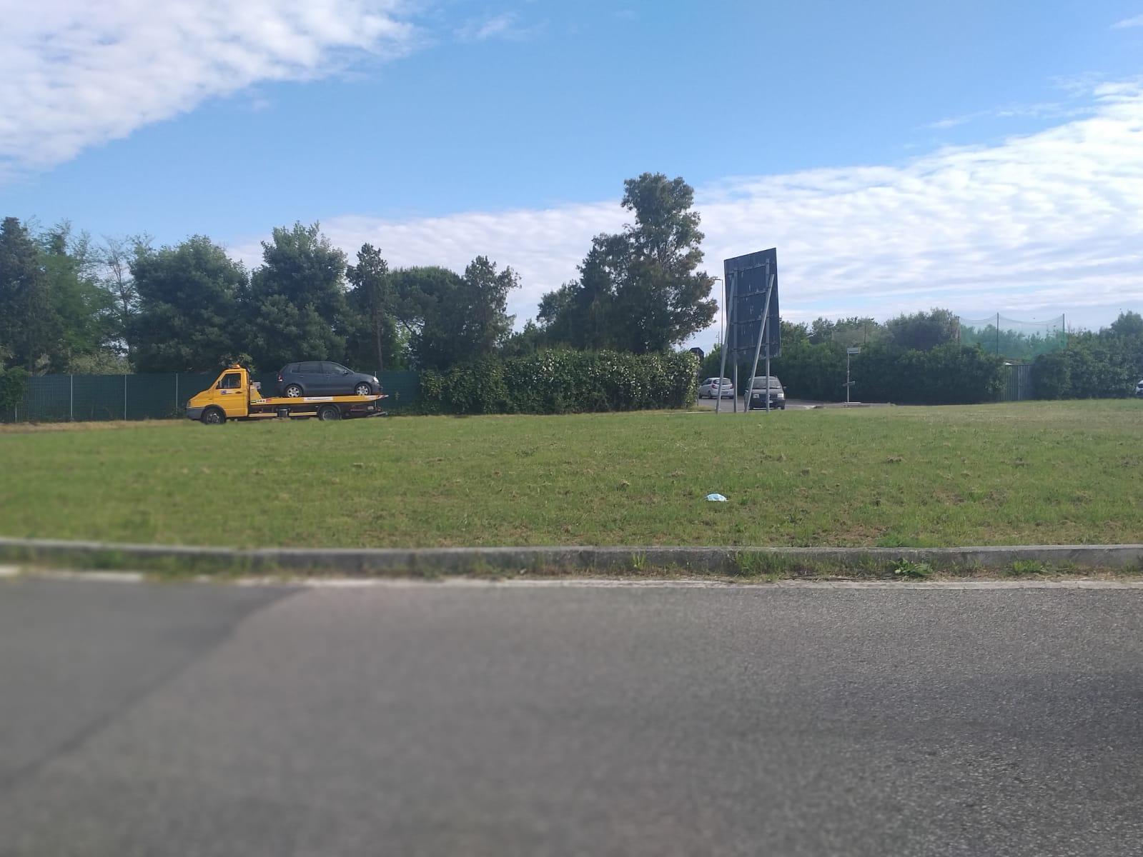 Il carroattrezzi intervenuto sul posto