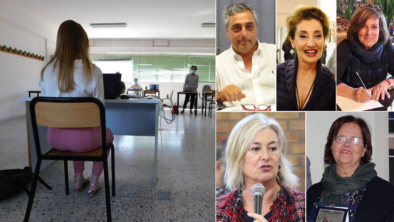 In alto a sinistra Maurizio Taddei, Daniela Tramontani, Vincenza Rum, in basso a sinistra Teresa Cini e Patrizia Garsia