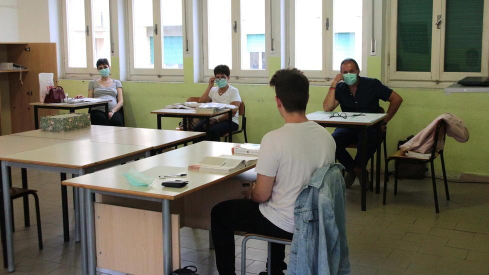 Un esame di maturità tenuto lo scorso anno a Viareggio