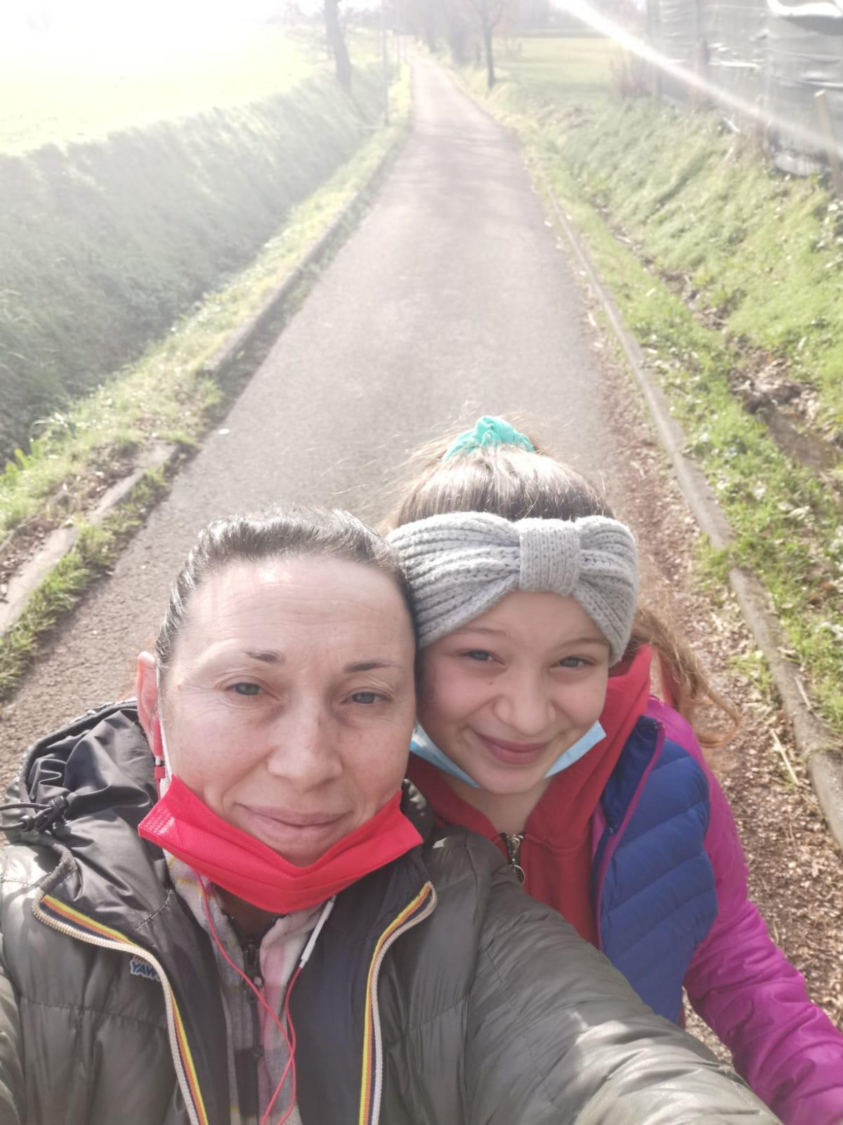Andrea insieme alla mamma Silvia