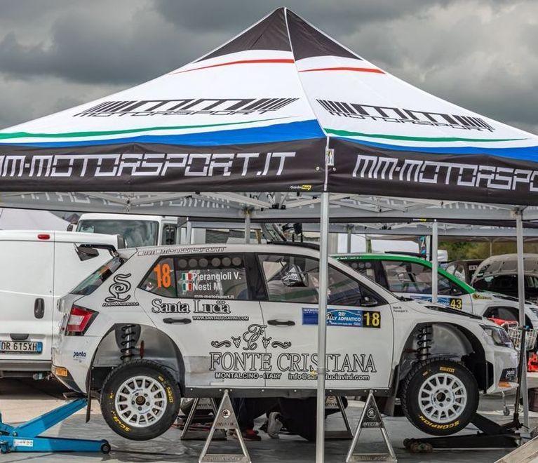 Il team MM Motorsport al Rally Italia Sardegna con Valter Pierangioli 