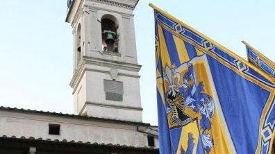 Il chiostro del convento in gestione alla contrada