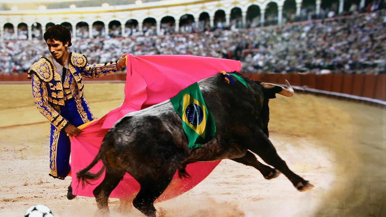 “Olè” di Claudio Cerretelli e Carlo Palli, una delle opere in mostra al ridotto del teatro Politeama