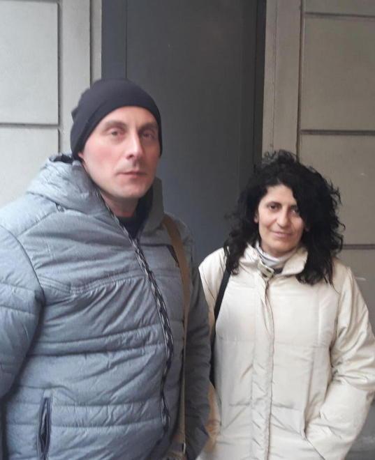 Simone Paolini con il suo avvocato, Erminia Imperio