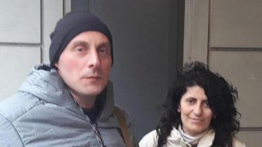 Simone Paolini con il suo avvocato, Erminia Imperio
