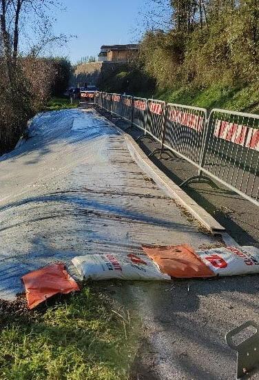 Scatta la messa in sicurezza della frana tra Fabbrica e Peccioli