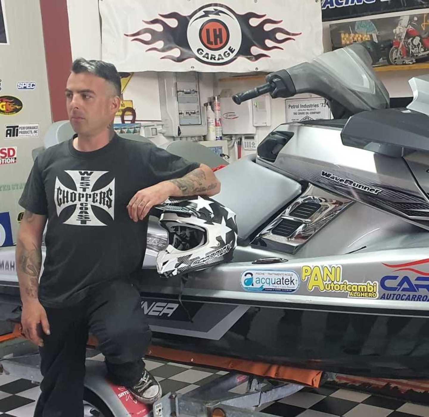 Lucio Canu al “Raid Motonautico” 
