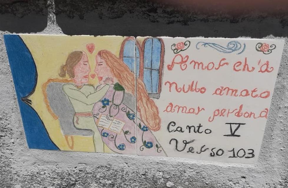 L’omaggio a Dante dei bambini dell’asilo e una targa per Fiora Bonelli