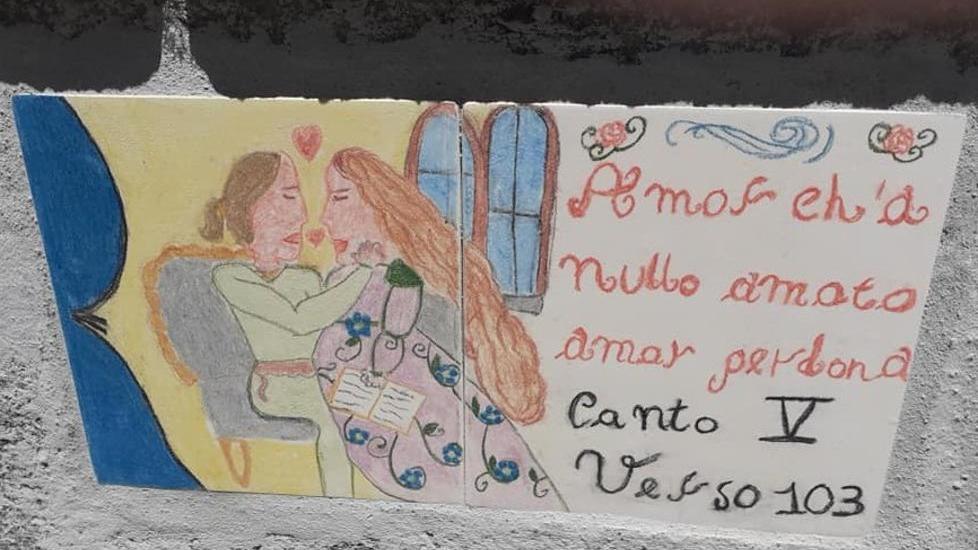 L’omaggio a Dante dei bambini dell’asilo e una targa per Fiora Bonelli